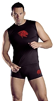 COLLECTION X Tiger Shirt schwarz-rot