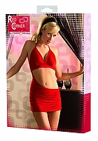 Red Corner Minikleid bauchfrei rot