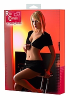 Red Corner Top u. Rock schwarz