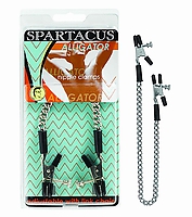 SPARTACUS Nipple Clamp with chain