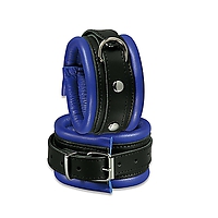 XXdreamSToys Leder-Fußfessel blau/schwarz