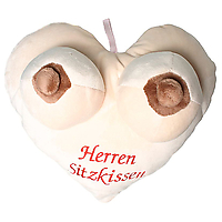 Herren-Sitzkissen aus Plüsch mit Busen