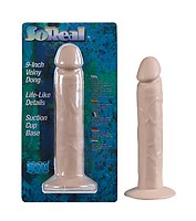 SO REAL 9 Veiny Dong with Suction Cup Base flesh