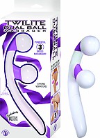 Twilite Dual Ball Massager white/purple