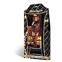 E.L. Lace Bodywear & Stocking Set blk S-L