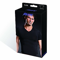 BLUE LINE Performance Microfiber V-Neck Tee S/M