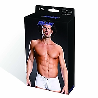 BLUE LINE Performance Microfiber Lace-Up Trunk wht S/M
