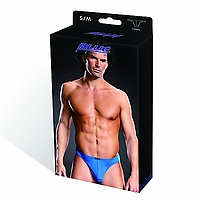 BLUE LINE Performance Microfiber Thong blue S/M