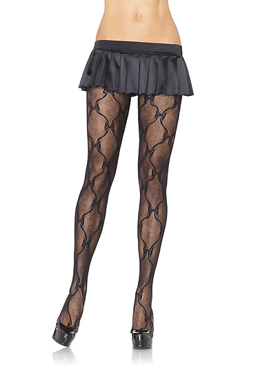 Strumpfhose Schleifenoptik