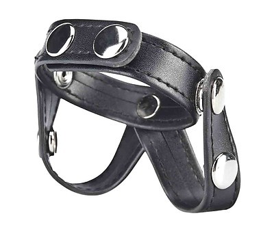 BLUE LINE C&B GEAR V-Style Cockring with Ball Divider