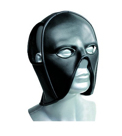 Gesichtshalbmaske aus festem Leder