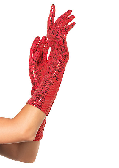Sequin Elbow Length Gloves