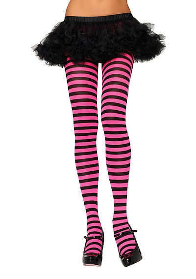 Plus Size Stripe Tights