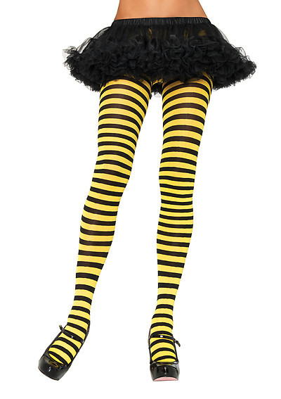 Plus Size Stripe Tights