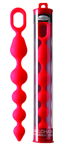 MALESATION Ballchain medium red