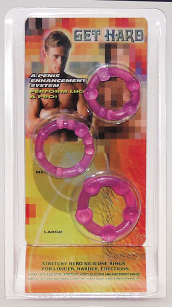 GET HARD Cock Rings 3er-Set purple