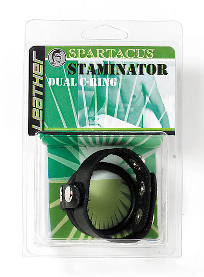 SPARTACUS Staminator Leather Dual Ring