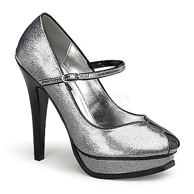 PLEASURE-02G silber pearlized Glitzer Lack