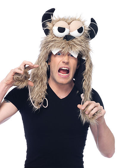 Angry Ed Furry Monster Hood