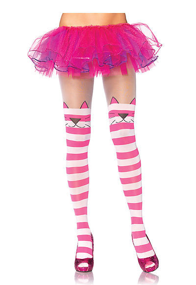 Cheshire Cat Opaque Striped Spandex Tights
