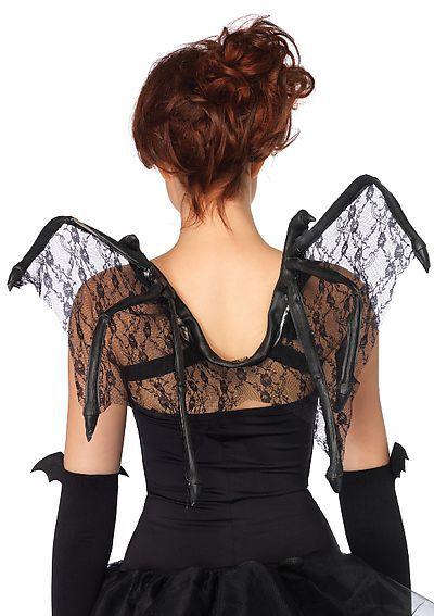 Floral Lace Bat Wings