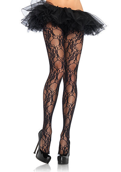 Floral Lace Pantyhose