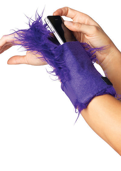 Furry Wrist Wallet