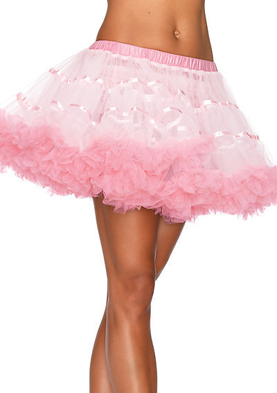 Layered Satin Striped Tulle Petticoat