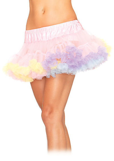 Mini Tulle Rainbow Trimmed Petticoat