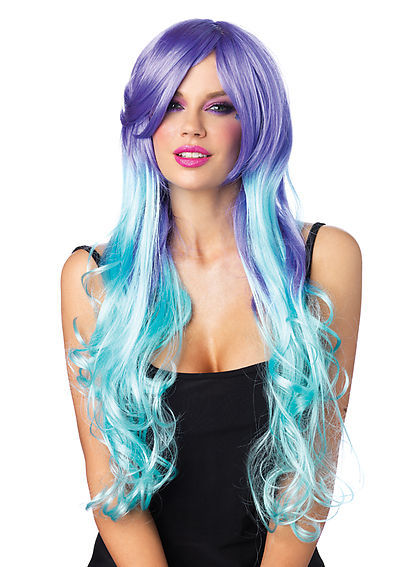 Moonlight Long Curly Wig With Optional Pony Tail Clips
