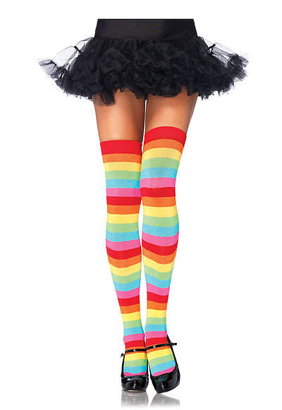 Rainbow Thigh Highs