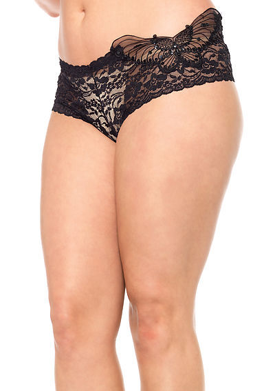 Sequin Butterfly Lace Tanga