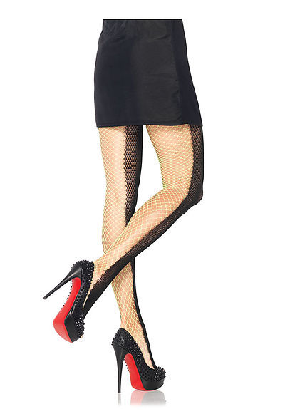 Two-Tone Duel Net Pantyhose