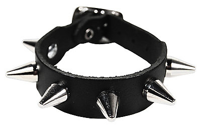 Lederarmband, 1 R. 1,5 cm Conenieten mit Schrauben