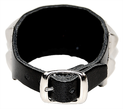 Lederarmband / 2 R. Pyramidennieten