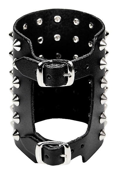 Lederarmband / 6 R. Spitznieten