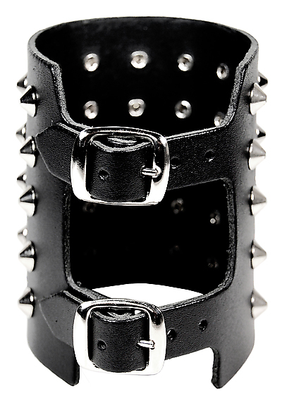 Lederarmband / 5 R. Spitznieten