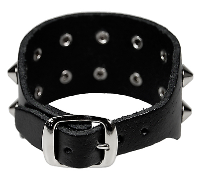 Lederarmband / 2 R. Spitznieten