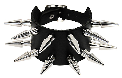 Lederarmband / 2 R. 2,5 Cm Conenieten