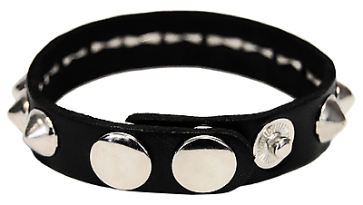 Kunstlederarmband / 1 R. Spitznieten
