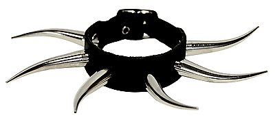 Lederarmband / 1 R. 5 Cm Krummconenieten