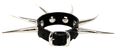 Lederarmband / 1 R. 5 Cm Krummconenieten