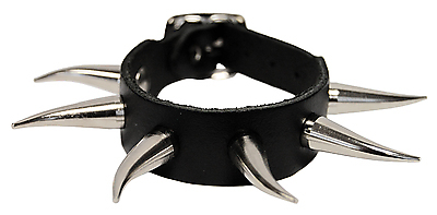 Lederarmband / 1 R. 3 Cm Krummconenieten