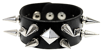 Kunstlederarmband / Killer & Pyramidennieten