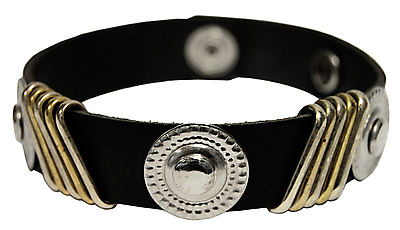 Kunstlederarmband / Conchos