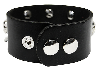 Kunstlederarmband / Killernieten mit Kette