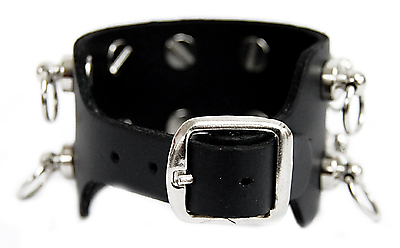 Lederarmband - Ringe