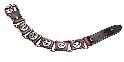 Lederarmband - Peace