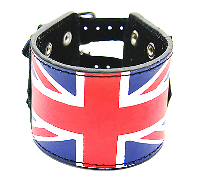 Lederarmband mit Flagge Großbritanniens