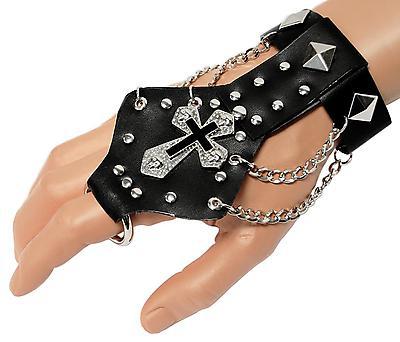 Lederarmband / Kruzifix